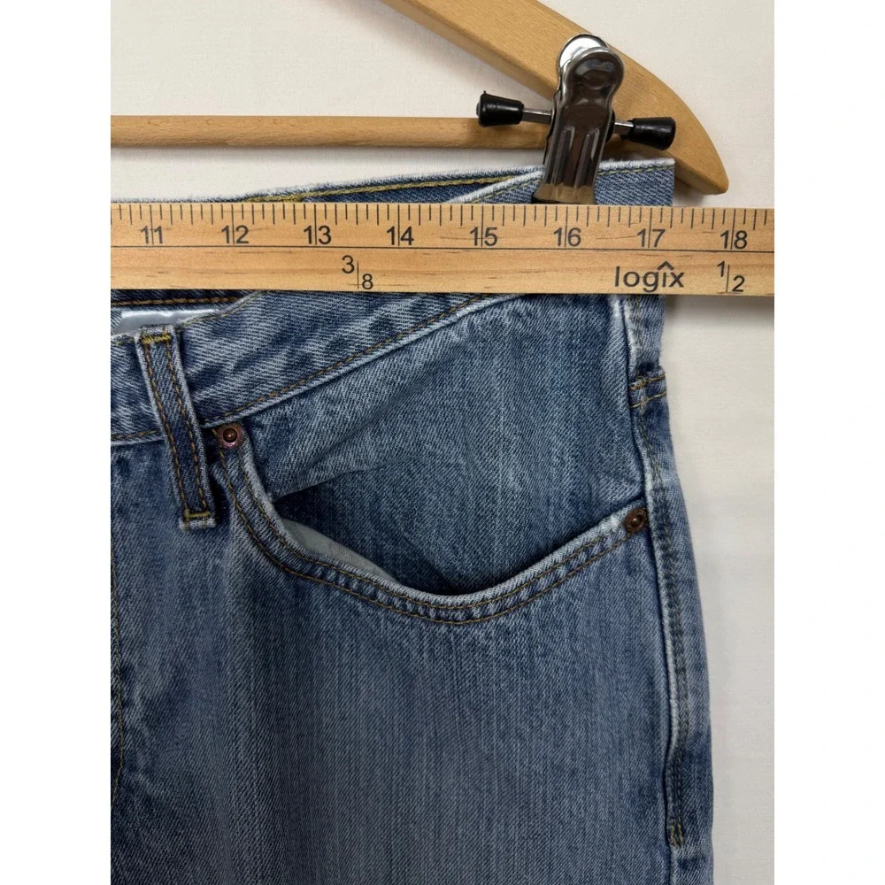 Cinch White Label Men's 100% Cotton Jeans 35x32 Blue Straight Leg Medium Wash